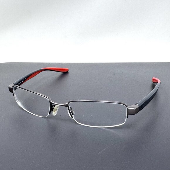 Nike Eyeglasses 8174 070 brushed Gunmetal  Metal Half Rim 51-19 140 Authentic - Picture 1 of 12